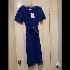 MKT Blue Eyelet Maxi Dress